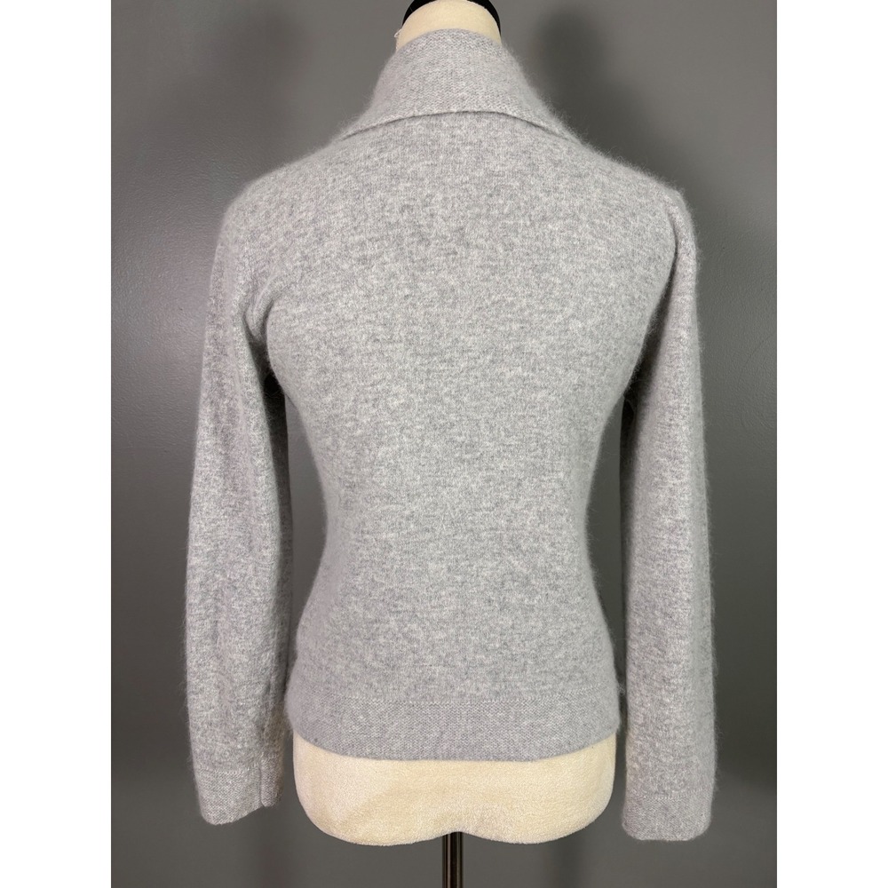 Fenn Wright Manson Sweater Womens M Wool Angora Shawl Collar Preppy Academia - Picture 2 of 6